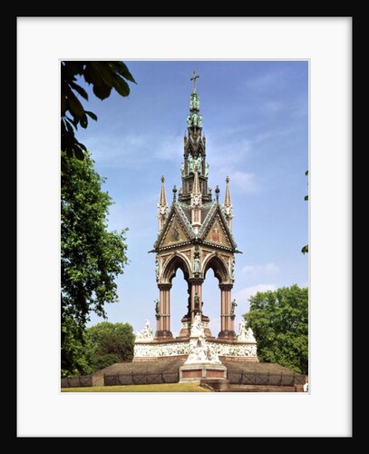 The Albert Memorial from the Albert Hall by Anonymous