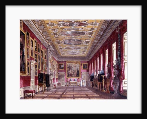 The King's Gallery, Kensington Palace from Pyne's 'Royal Residences', 1818 by William Henry Pyne