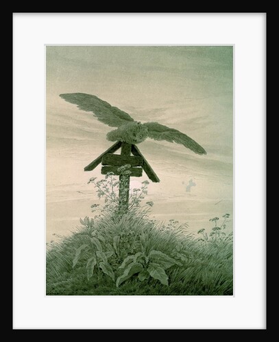 Owl on a Grave, 1836-7 by Caspar David Friedrich