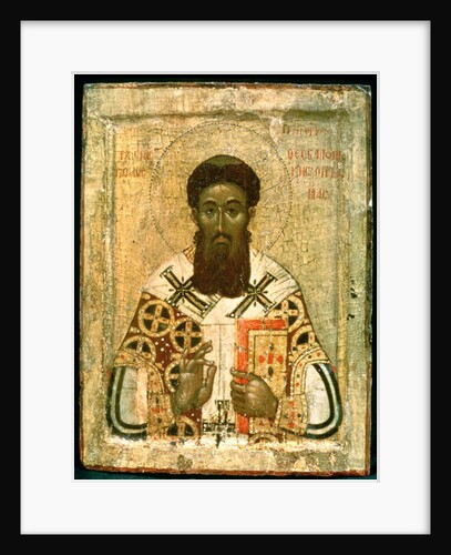 Icon of St. Gregory Archbishop of Thessaloniki by School Russian