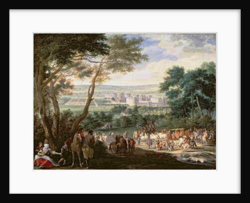 Louis XIV at Vincennes by Adam Frans van der Meulen