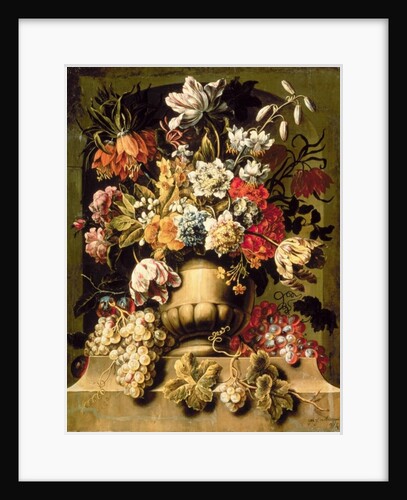 Still Life with fruit and Flowers by Caspar Pieter I Verbrugghen