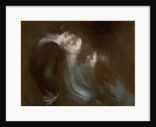 Her Mother's Kiss, 1890s by Eugene Carriere
