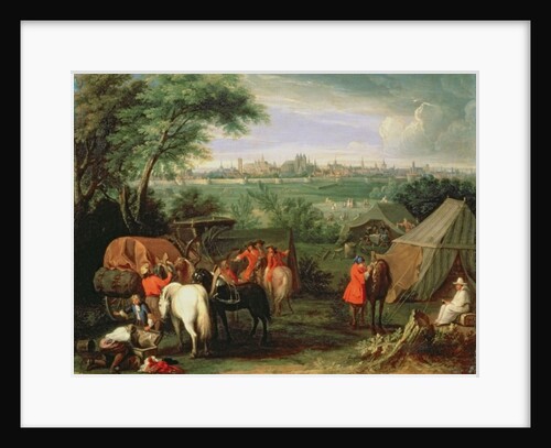 The Army of Louis XIV before Tournai by Adam Frans van der Meulen
