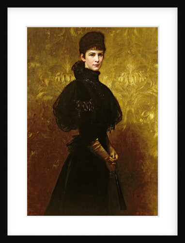 Empress Elizabeth of Austria in mourning dress, 1899 by Gyula Benczur