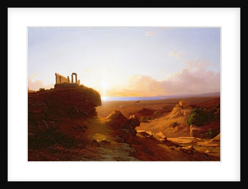 Romantic Landscape, 1860 by Antal Ligeti