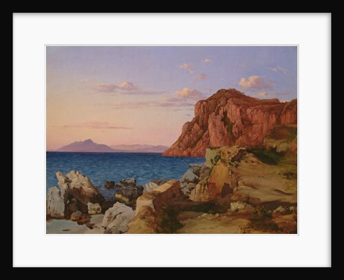 Rocky Landscape, 19th century by Antal Ligeti