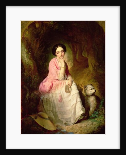 Woman Seated in a forest glade by Gyorgyi Giergl Alajos