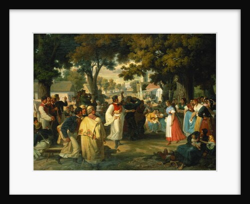 Belle of the Village is asked for a Dance by Janos Janko