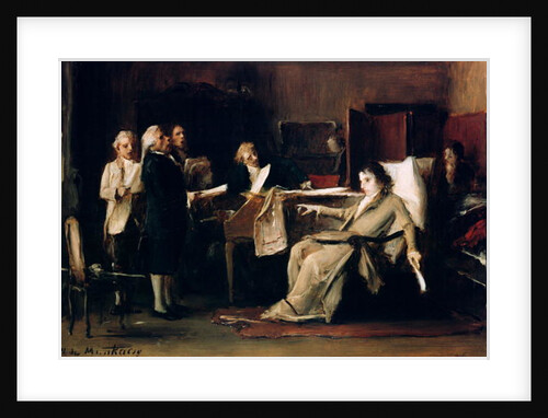 Mozart directing his Requiem on his deathbed by Mihaly Munkacsy