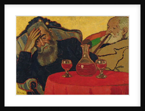 My Father with Uncle Piacsek Drinking Red Wine, 1907 by Jozsef Rippl-Ronai