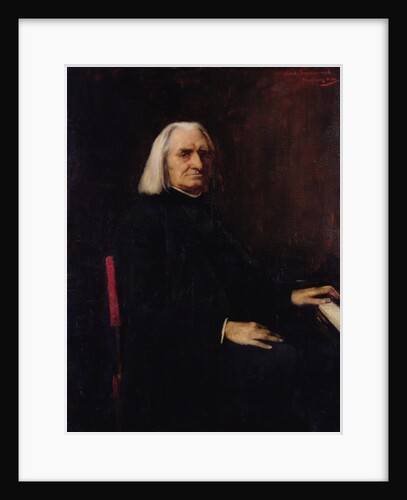 Portrait of Franz Liszt 1886 by Mihaly Munkacsy