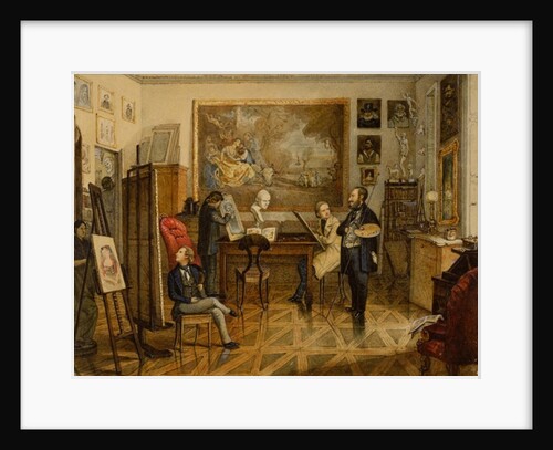 In the Studio of Miklos Barabas by Than Mor
