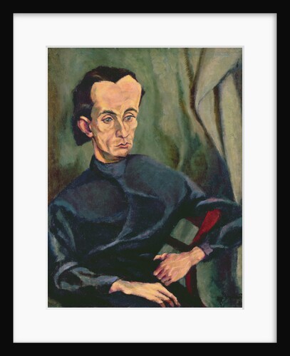 Portrait of Lasjos Kassak by Tihonyi Lajos