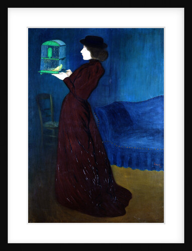 Woman with a Bird Cage by Jozsef Rippl-Ronai