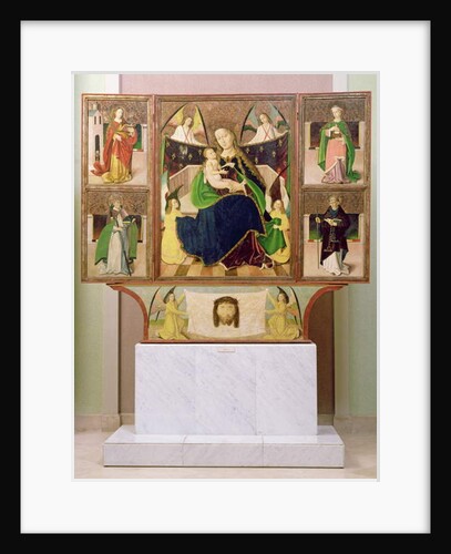 Altarpiece of the Virgin Mary from Liptoszentandras c.1480 by Hungarian School