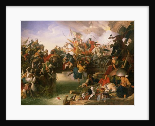 Zrinski's Charge from the Fortress of Szigetvár, 1825 by Johann Peter Krafft