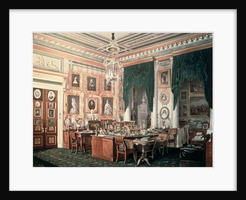 The Study of Alexander III at Gatchina Palace, c.1881 by Eduard Hau
