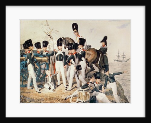Tsarevich Alexander with his Cadets at Peterhof by Aleksandr Pavlovich Bryullov