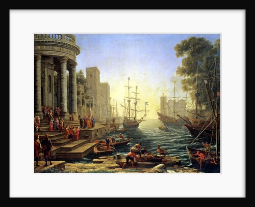 Seaport with the Embarkation of St. Ursula, 1641 by Claude Lorrain (1600-82)