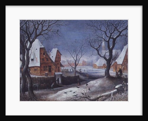 Winter Landscape with Fowlers by Adriaen van Stalbemt