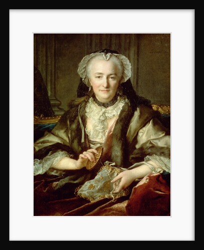 Madame Dange Sewing, 1753 by Louis M. Tocque