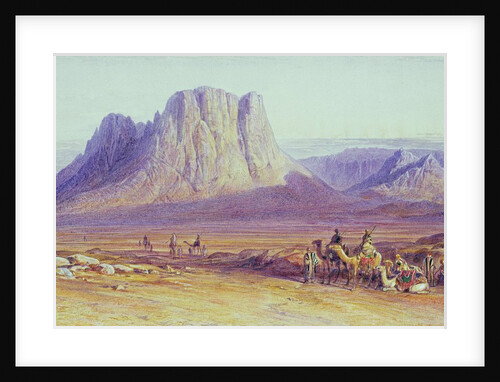 The Camel Train, Condessi, Mount Sinai, 1848 by Edward Lear