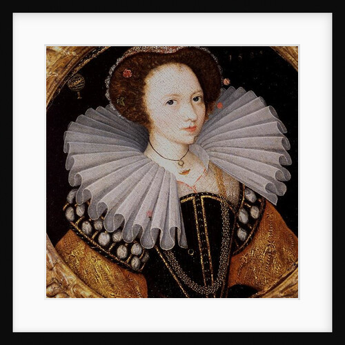 Portrait of a Lady with a Large Ruff, an Armillary Sphere in the Background by English School