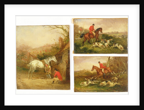 Shoeing, The Check and Gone Away, 19th century by Henry Thomas Alken