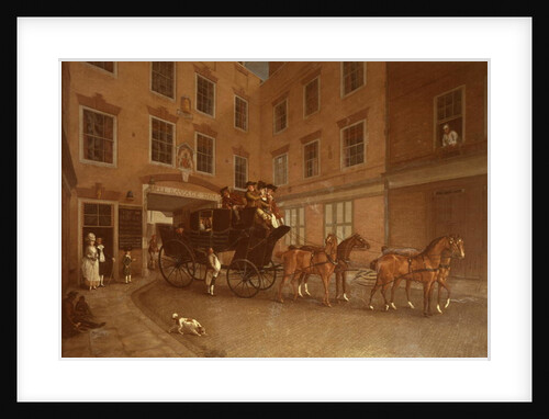 The Departure of the Diligence from Southampton by English School