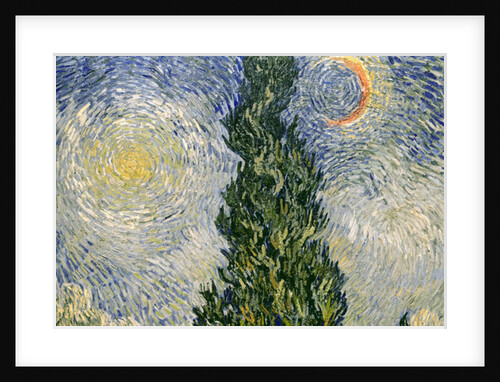 Road with Cypresses, 1890 by Vincent van Gogh