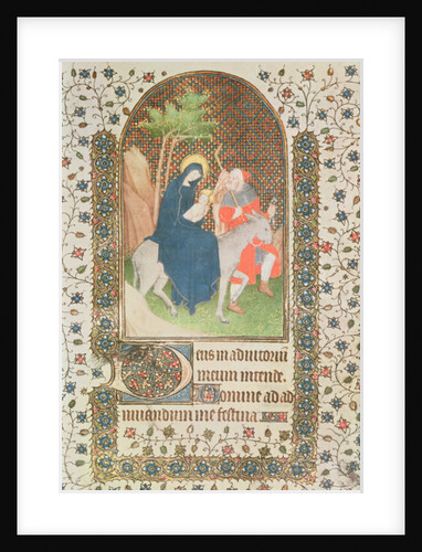 Flight into Egypt, French, 14th century by French School