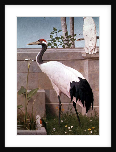 Manchurian Crane, Cockatoo and Robin by Henry Stacy Marks