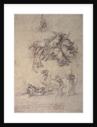 The Fall of Phaethon, 1533 by Michelangelo Buonarroti