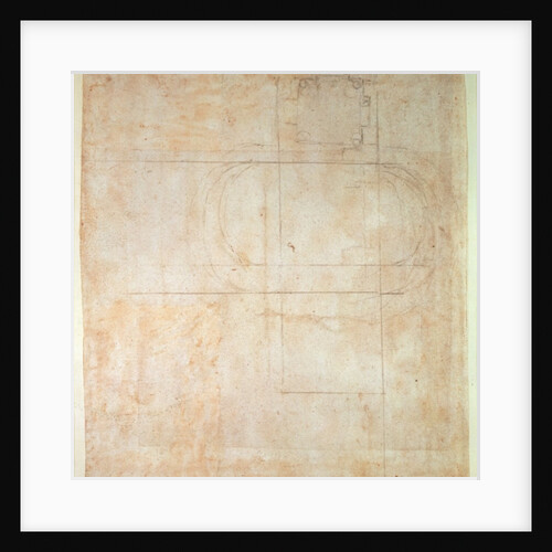A ground plan of a Chapel, 1490-1564 by Michelangelo Buonarroti