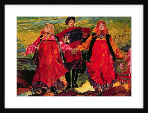 Russian Peasants Singing by Filipp Andreevic Maljavin