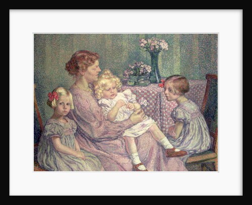 Madame van de Velde and her Children, 1903 by Theo van Rysselberghe