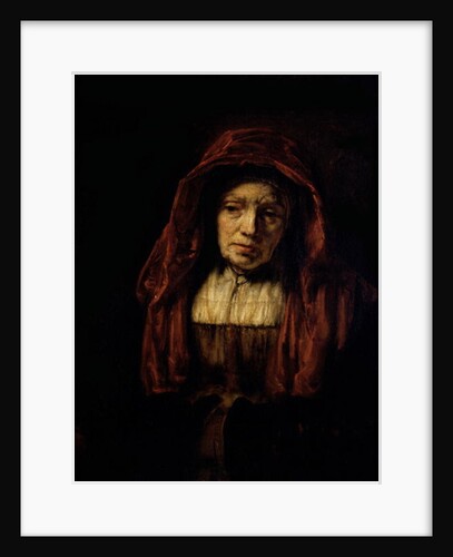 Portrait of an Old Woman by Rembrandt Harmensz. van Rijn