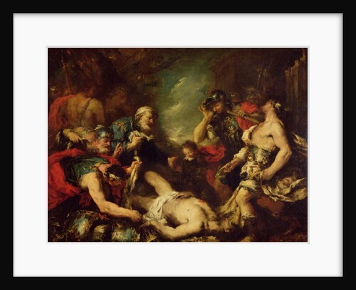 Alexander the Great before the Corpse of Darius III, 330 BC, 18th century by Francesco Guardi