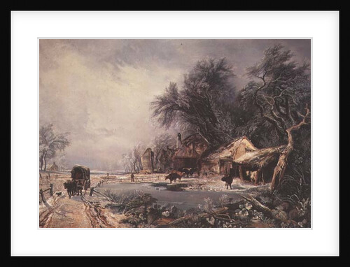 Winter Landscape, 1836 by William James Muller