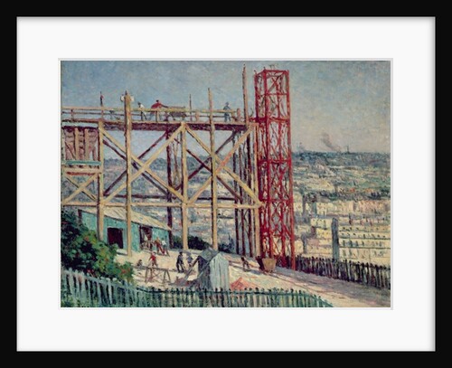 The Construction of the Sacre Coeur, c.1900 by Maximilien Luce