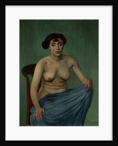 Nude in Blue Fabric, 1912 by Felix Edouard Vallotton