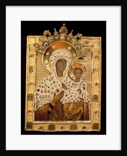 Icon of the Virgin, Smolenskaja Monastery, Moscow by Russian School