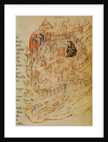 8.1.F.18.`Roma La Veuve', showing the Widow of Rome, Italian, 13th century by Anonymous