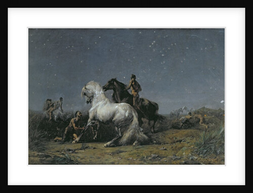 The Horse Thieves, 19th century by Ferdinand Victor Eugene Delacroix