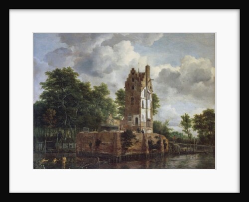 The Church Tower by Jacob Isaaksz. or Isaacksz. van Ruisdael