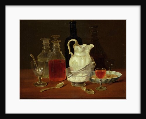 Still Life with Decanters by J. Rhodes