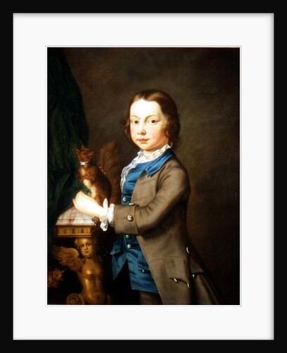 A Portrait of a Boy with a Pet Squirrel, 18th century by Joseph Highmore