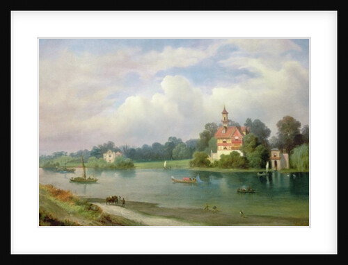 A View of Pope's House and Radnor House at Twickenham by Alexandre le Bihan
