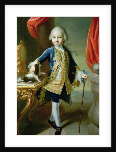 Portrait of a Boy with Pet Spaniel, 18th century by Martin van Mytens or Meytens